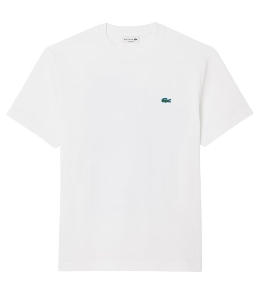 Мужская теннисная футболка Lacoste Printed Jersey - white