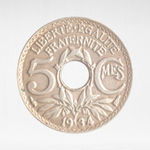 France, 5 Centimes 1934, XF
