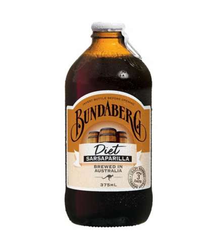Напиток газированный Bundaberg сарсапарилла, травяной вкус диетическая 375 мл