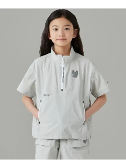 Анорак с короткими рукавами из нейлона