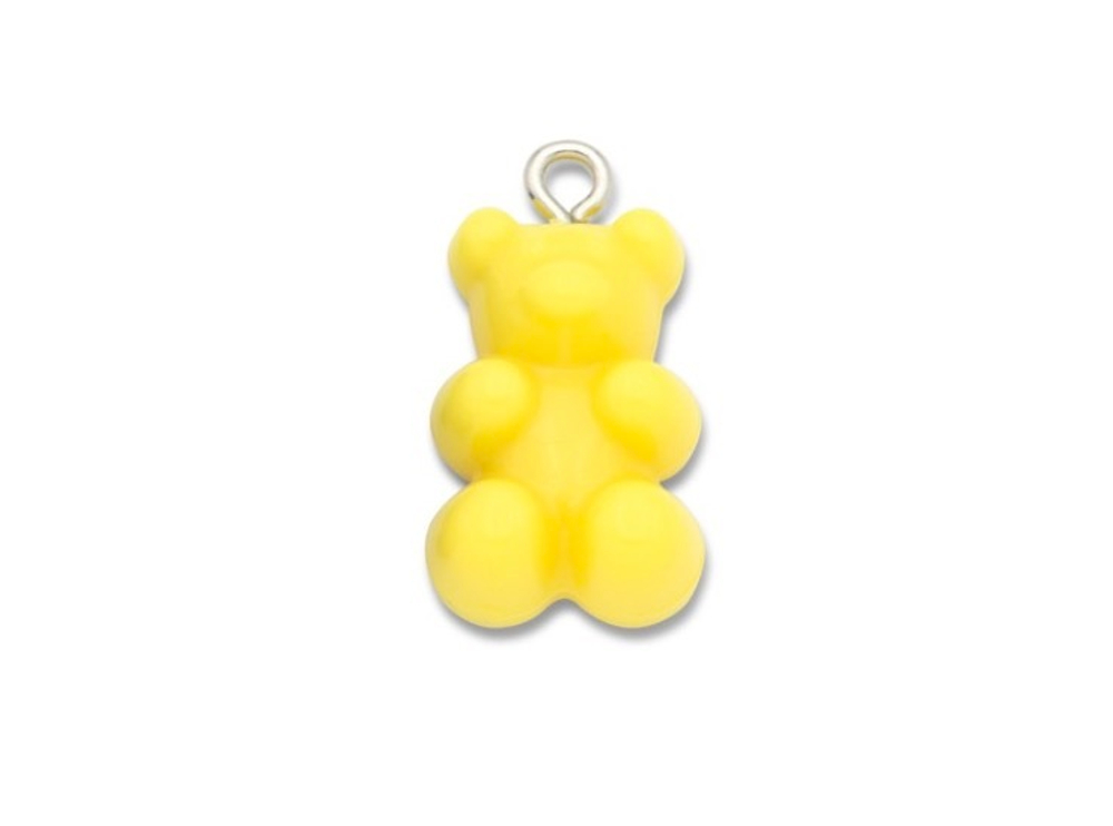 м21-ж Подвеска "Мишка" акрил 21мм, желтый