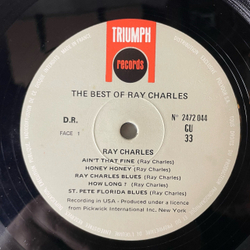 Винтажная виниловая пластинка LP Ray Charles, The Best Of Ray Charles (Франция 1972)
