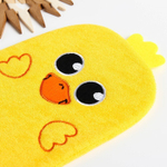 3612504 Мочалка детская для купания «Утёнок», варежка, из махры