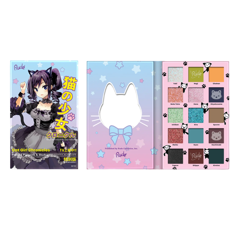 Rude Manga Collection Pressed Pigments & Shadows - Cat Girl Chronicles