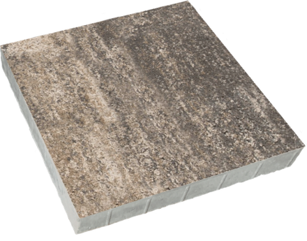 Тротуарная плитка КВАДРАТ 600х600 мм - Листопад гладкий Старый замок