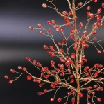 Дерево декоративное «Diamond» 50 см, Красный (с подсветкой на батарейках 2хАА)