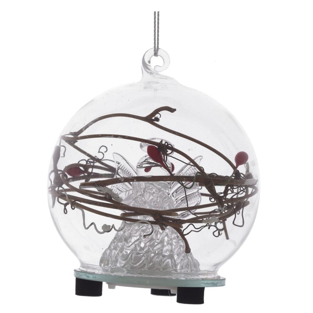 GAEM Украшение новогоднее "Ангел" с подсветкой, D 8 см, L8 W8 H9,5 см