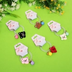 Резинка для волос силиконовая «Salon Bon Bon», мишка, микс 5 цветов, d-5,5см, ( подвес единорог)●