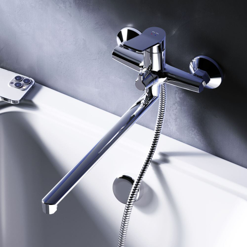 Смеситель для ванны и душа с длинным изливом AM.PM X-Joy F85A90200