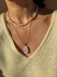 Цепочка Карамель из горного хрусталя