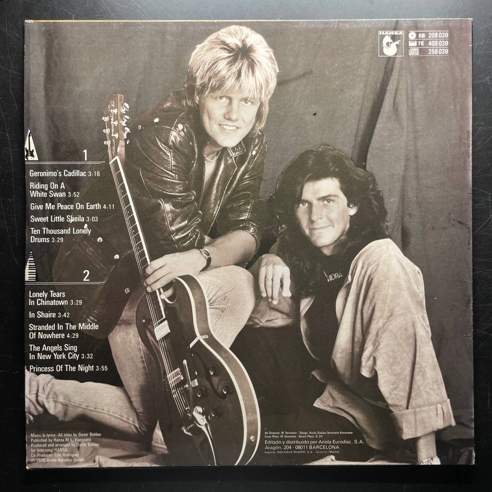 Modern Talking – In The Middle Of Nowhere - The 4th Album (Испания 1986г.)