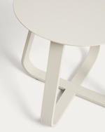 Уличный столик Tamaris из алюминия цвета экрю Ø48 см