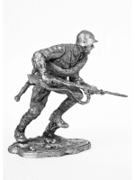 Оловянный солдатик Боец РККА в атаке. 1942 г.