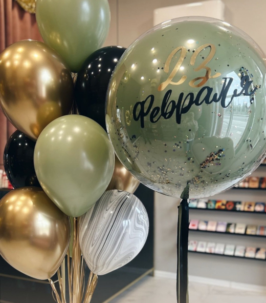 Оформление шарами на 23 февраля №2550