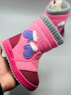 Детские зимние валенки для девочки Buba Pink Felt