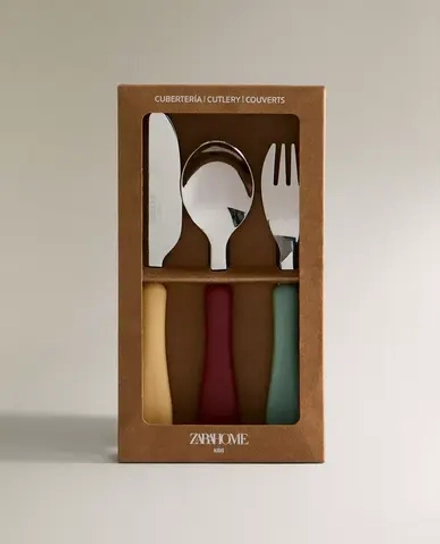 ZARA HOME НАБОР СТОЛОВЫХ ПРИБОРОВ ДЛЯ ДЕТЕЙ, РАЗНОЦВЕТНЫЙ