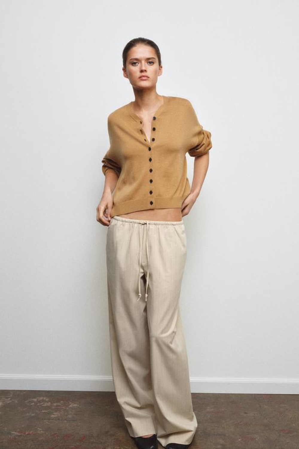 ZARA БРЮКИ В ПОЛОСКУ В ПИЖАМНОМ СТИЛЕ — ZW COLLECTION, ПОЛОСКИ