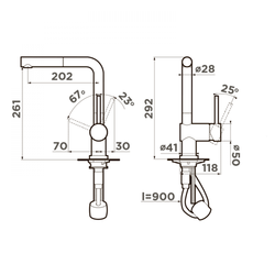 Кухонный смеситель Omoikiri Akashi-S