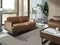 Двухместный диван Angel Cerda 6176, коричневая кожа