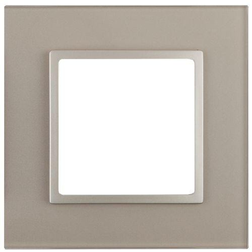 Рамка 1-м 14-5101-04 стекло Elegance шампань+шампань ЭРА Б0034473 Рамка 1-м 14-5101-04 стекло Elegance шампань+шампань ЭРА Б0034473