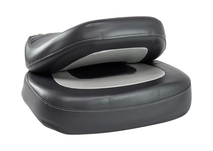 Кресло мягкое складное, обивка винил, цвет серый/угольный, Marine Rocket