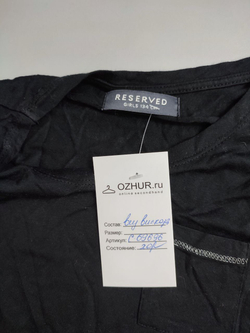 Лонг Reserved черный на 9-10 лет