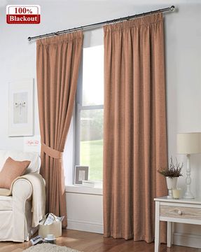 XL-Norton Blackout (пыльная-роза) Шторы блэкаут под лён