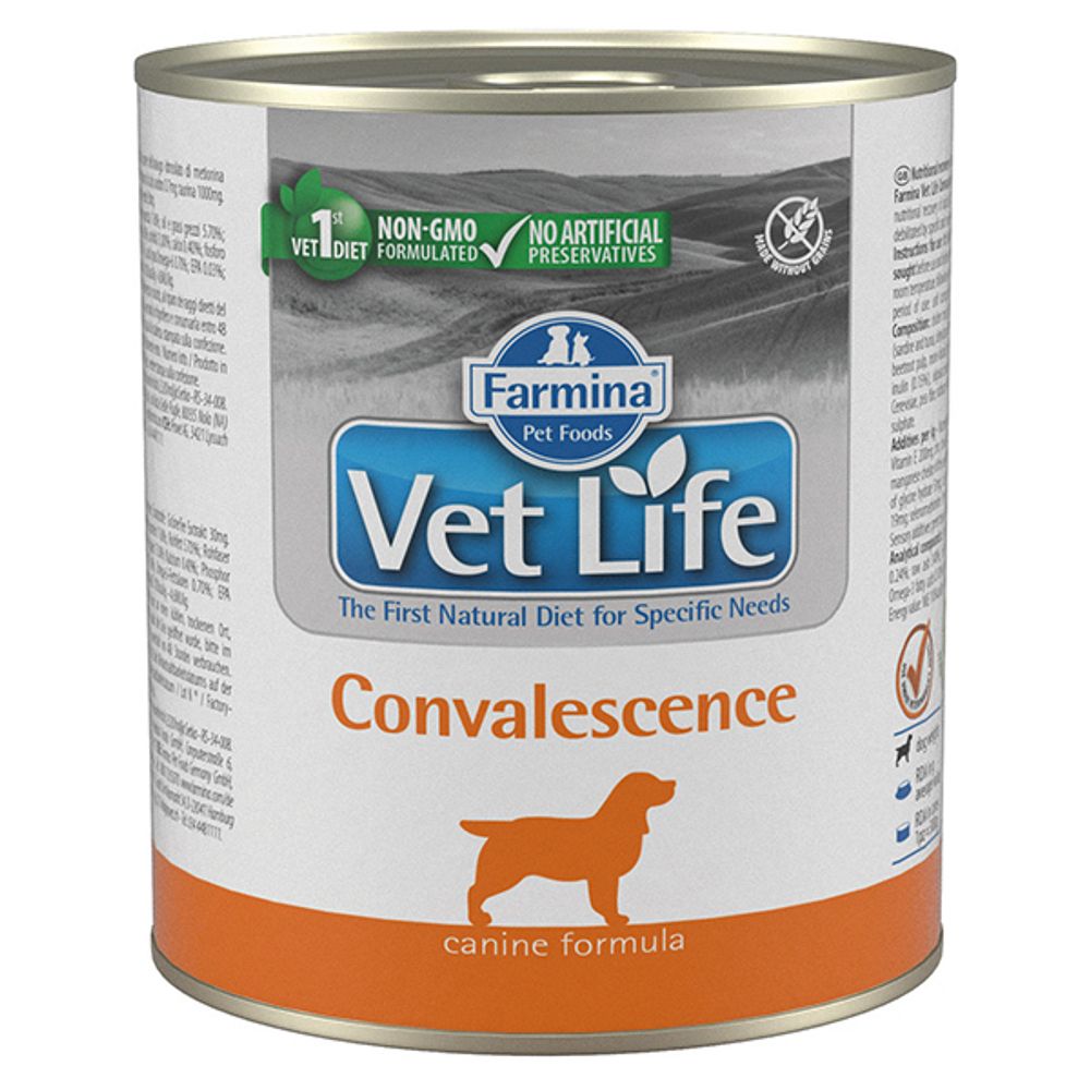 Консервы Farmina Vet Life для собак Convalescence в период восстановления 300гр / 6 шт