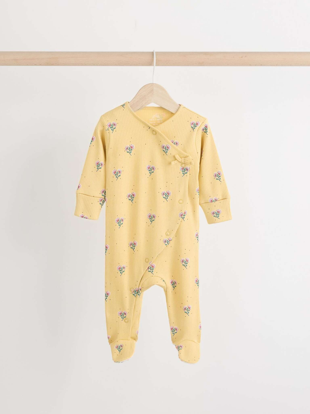 Комбинезон / Cлип для малышей Next N77-690, 3 шт., Голубой, Светло-желтый