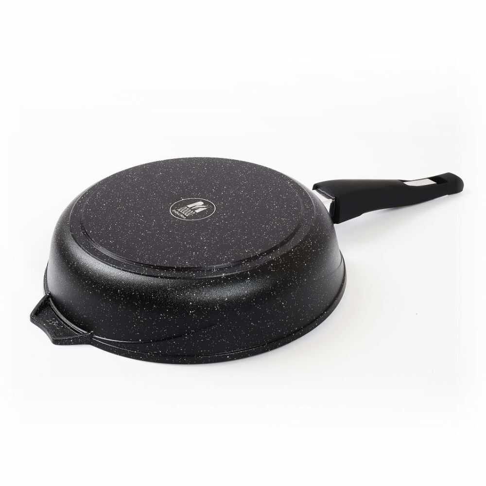 Сковорода алюминий, 24 см, антиприг, Мечта, Гранит black Induction Pro, 024802И, съем руч, индукц