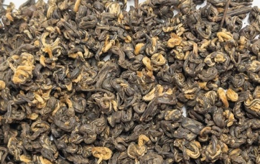 Красный чай &laquo;Золотые спирали, высший сорт&raquo;, зимний урожай 2021г. 50 гр (под заказ)