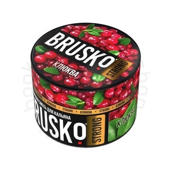 Бестабачная смесь для кальяна BRUSKO, 50 г, Клюква, Strong (М)