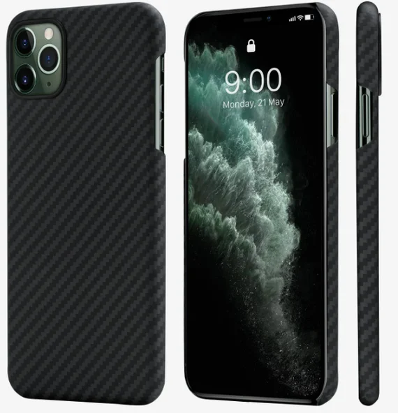 Кевларовый Чехол Pitaka Для Apple IPhone 11 Pro, Черно-Серый KI1101