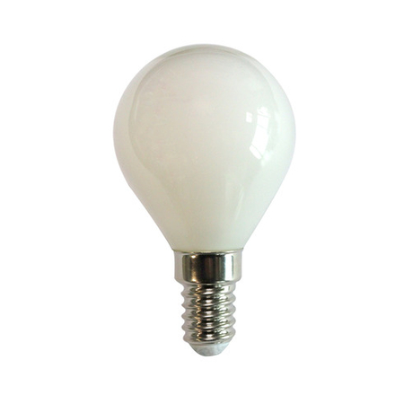 LED-G45-6W-4000K-E14-FR-SLF Лампа светодиодная. Форма шар. матовая. Белый свет 4000K. ТМ Volpe