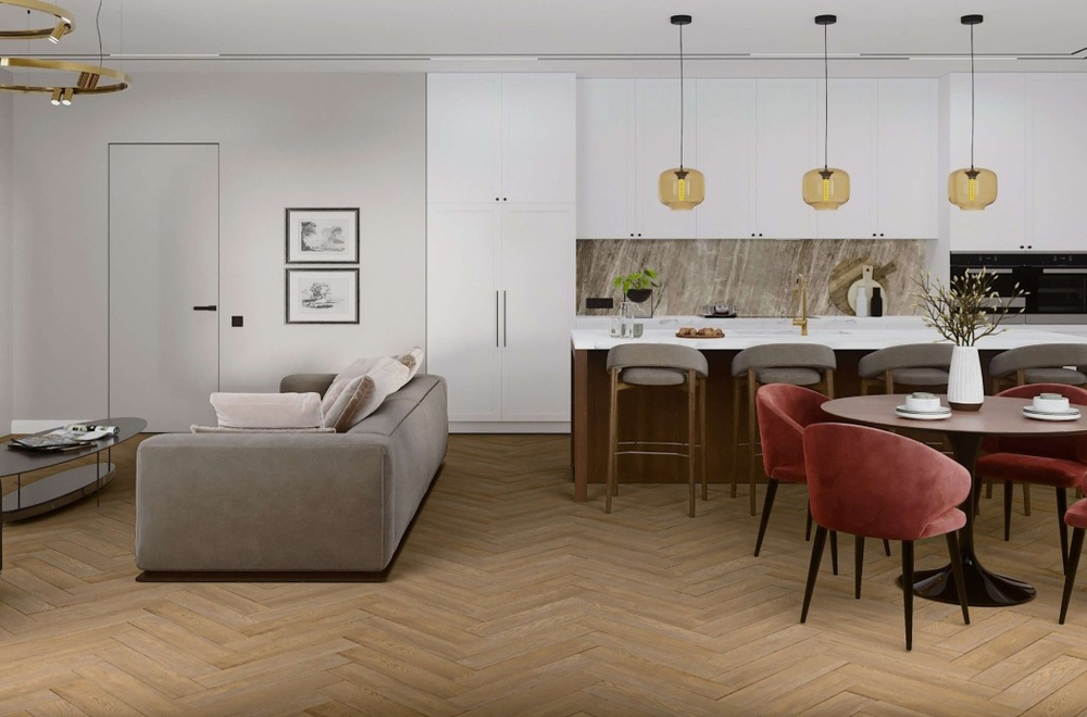 Кварц-винил Клеевой LVT Damy Floor London 2,5 мм Брайтон 3.2 м2