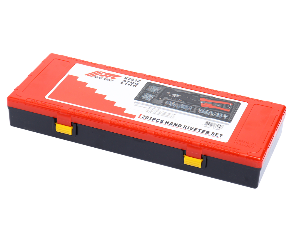 Заклепочник ручной вытяжной с набором заклепок JTC