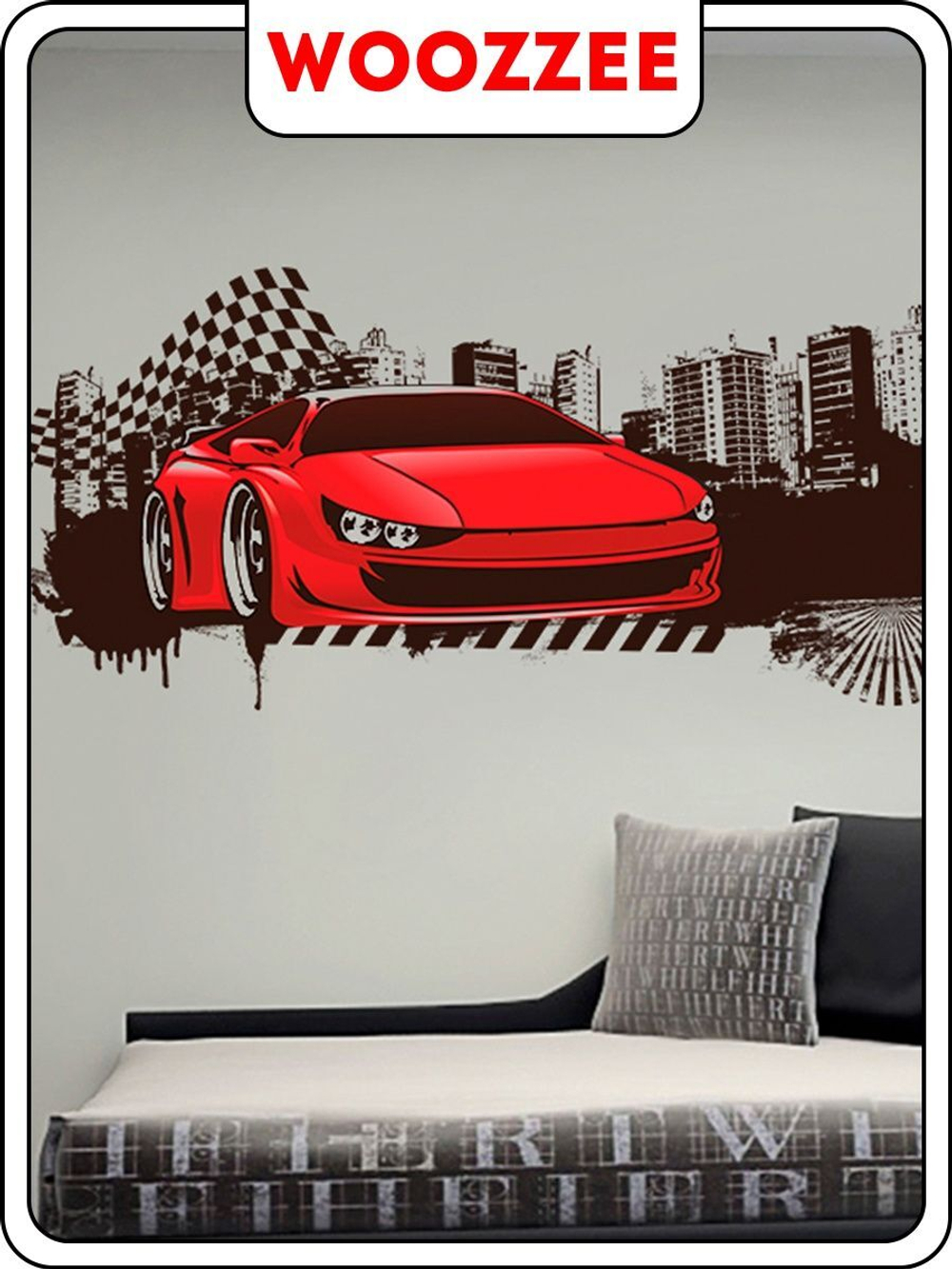 Наклейка декоративная "Спорткар"