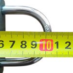 Замок навесной, ширина 60 мм, чугун, дужка d-8,4 мм, английский, 3 ключа, в блистере, 79-0006