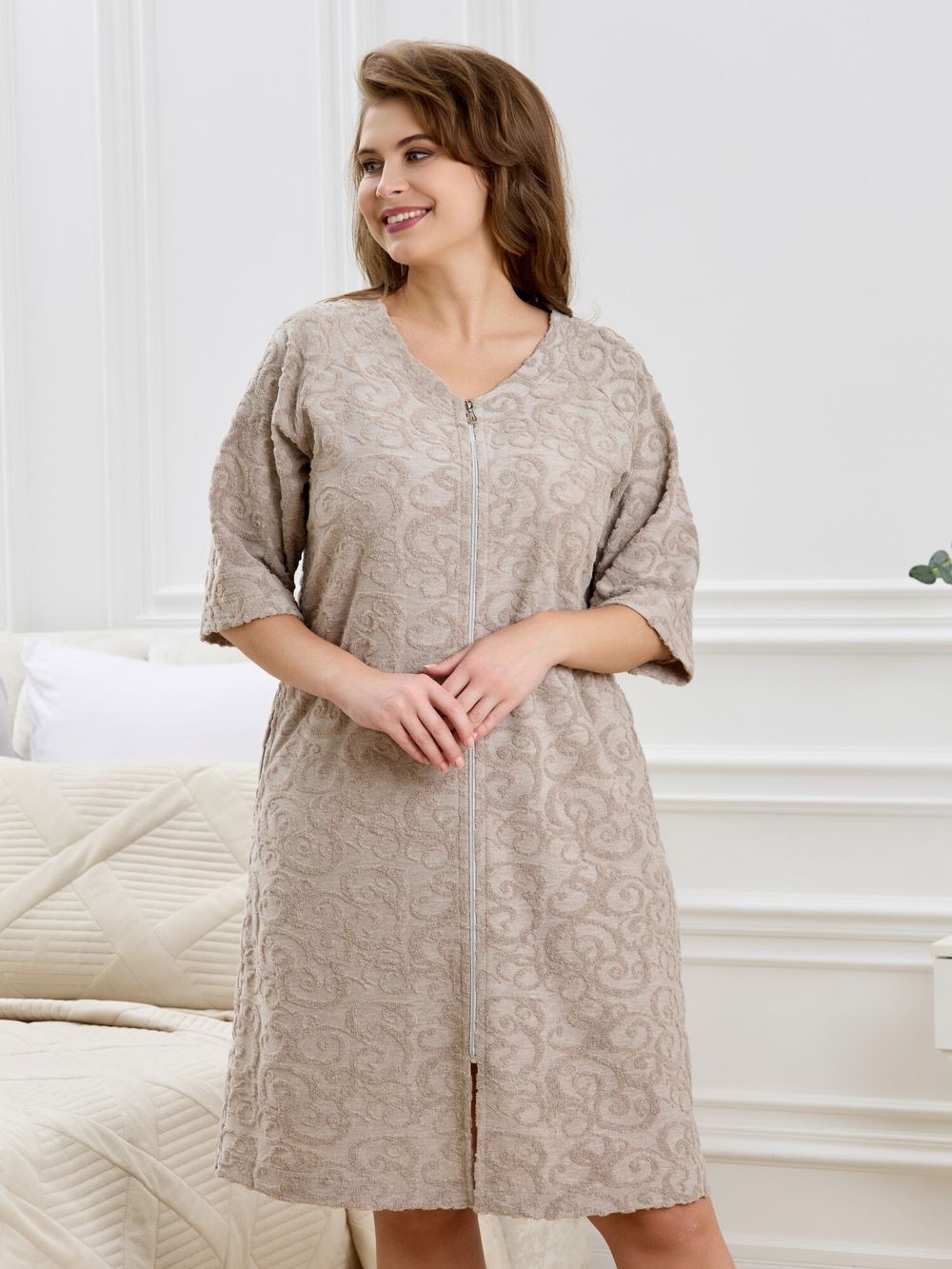 Халат Махрома Виотекс БЕЖЕВЫЙ