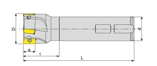 Корпус фрезы AEM90-AP1135A-D20-C20-L150-Z03