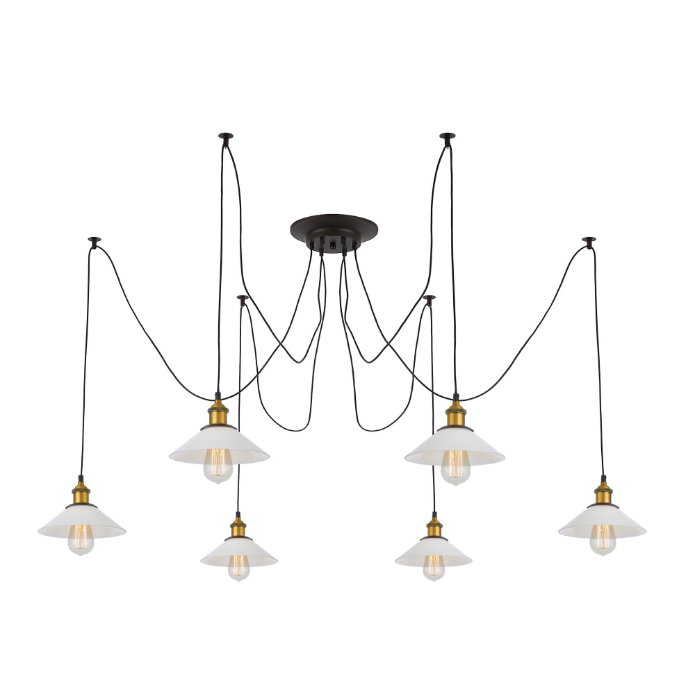 Citilux Эдисон CL451061 Люстра паук Венге Бронза