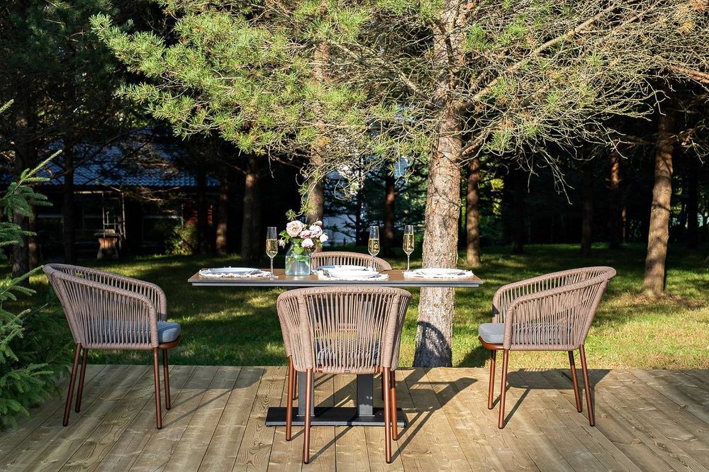 "Каффе Дабл" обеденная группа на 4 персоны, цвет "дуб"