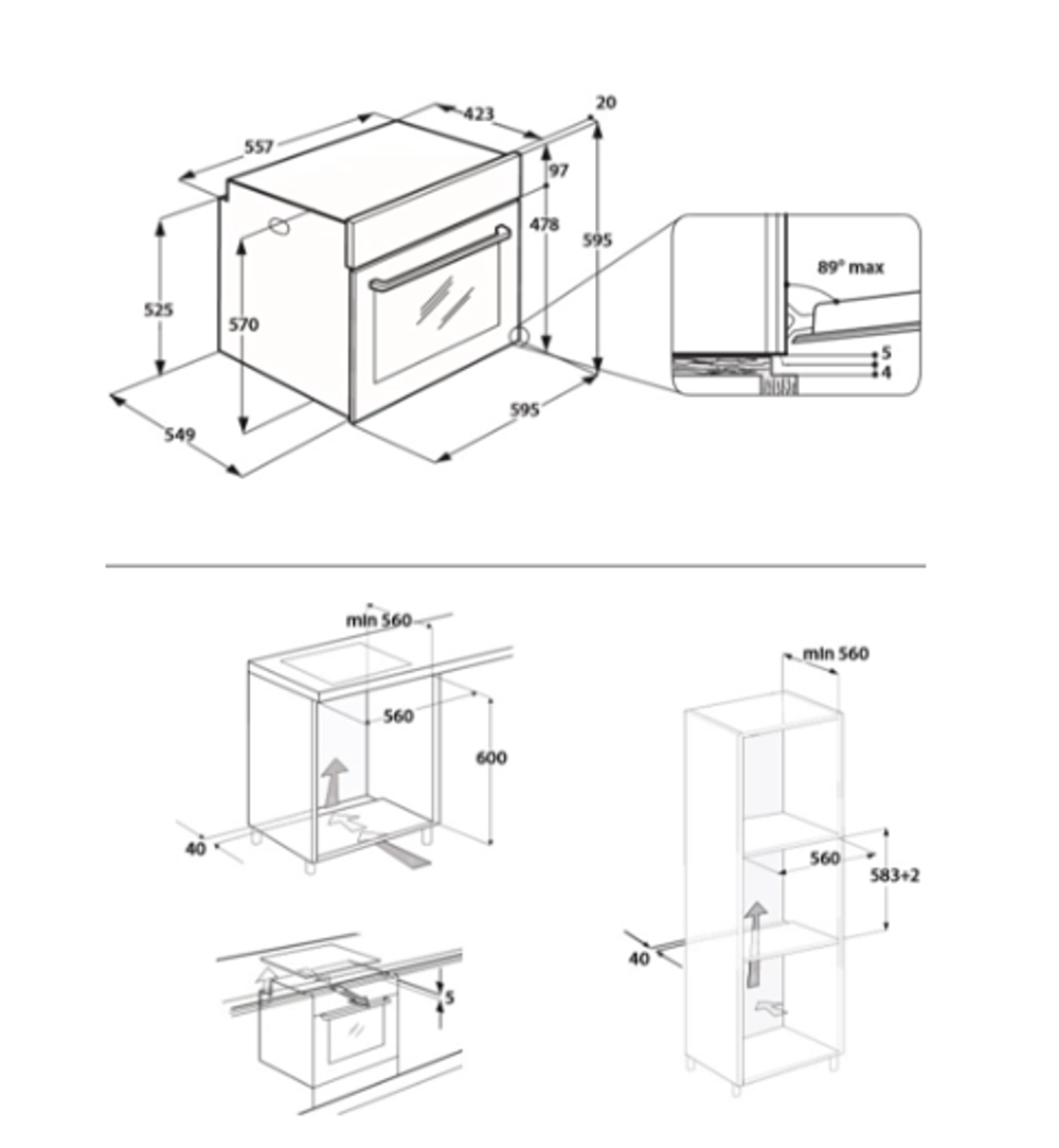 Встраиваемый электрический духовой шкаф Hotpoint-Ariston FA3 230 H IX