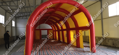 Надувной шатер "Красно-желтый" 10*5*5,5 м
