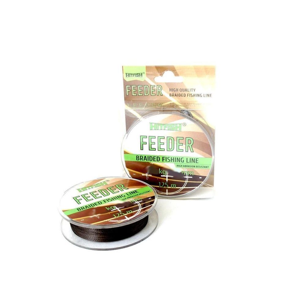 Шнур HITFISH FEEDER BRAID 4X 125м 0.15, коричневая