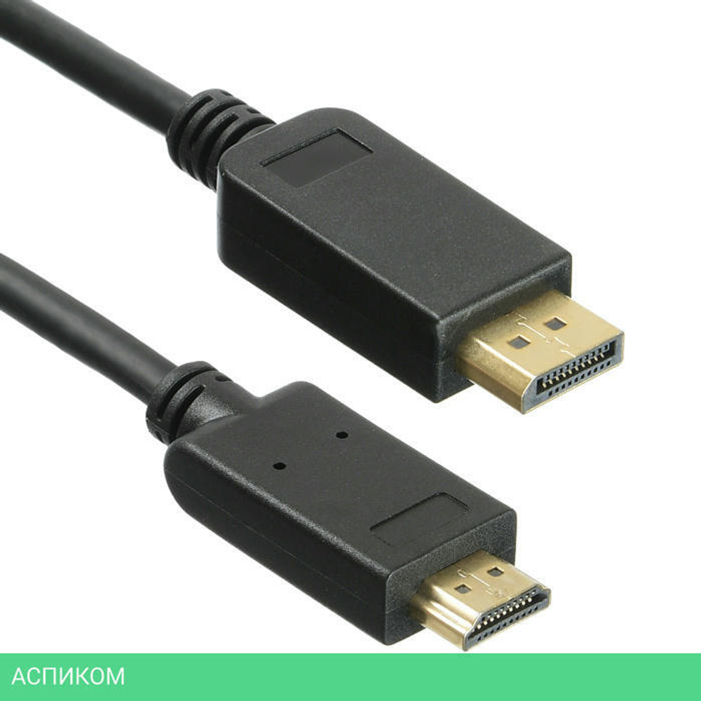 Кабель Buro v 1.2 DisplayPort (m)/HDMI (m) 3м позолоченные контакты черный (BHP DPP_HDMI-3)