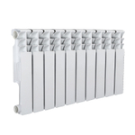 Радиатор биметаллический AZARIO BM350/80 10 секций, белый (BM350/80/10)