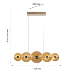 Подвесной светодиодный светильник Favourite Whirlpool 4571-10P