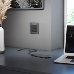 Рамка на 1 пост Elite (графит, стекло)