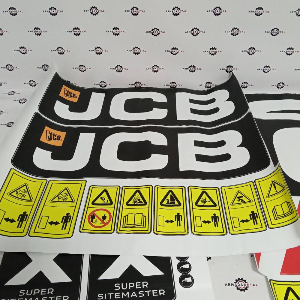 Комплект наклеек "JCB 3CX Super" | Аналог